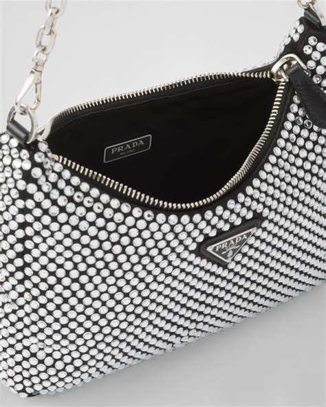 prada crystal re edition bag|Prada re edition price.